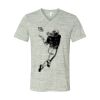 White Marble Unisex Jersey Short-Sleeve V-Neck T-Shirt Thumbnail