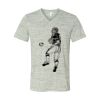 White Marble Unisex Jersey Short-Sleeve V-Neck T-Shirt Thumbnail