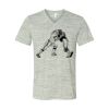 White Marble Unisex Jersey Short-Sleeve V-Neck T-Shirt Thumbnail