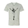 White Marble Unisex Jersey Short-Sleeve V-Neck T-Shirt Thumbnail