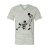 White Marble Unisex Jersey Short-Sleeve V-Neck T-Shirt Thumbnail