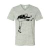 White Marble Unisex Jersey Short-Sleeve V-Neck T-Shirt Thumbnail