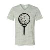 White Marble Unisex Jersey Short-Sleeve V-Neck T-Shirt Thumbnail