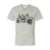 White Marble Unisex Jersey Short-Sleeve V-Neck T-Shirt Thumbnail