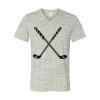 White Marble Unisex Jersey Short-Sleeve V-Neck T-Shirt Thumbnail