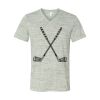White Marble Unisex Jersey Short-Sleeve V-Neck T-Shirt Thumbnail