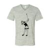 White Marble Unisex Jersey Short-Sleeve V-Neck T-Shirt Thumbnail