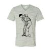 White Marble Unisex Jersey Short-Sleeve V-Neck T-Shirt Thumbnail