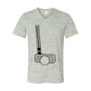White Marble Unisex Jersey Short-Sleeve V-Neck T-Shirt Thumbnail