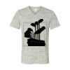White Marble Unisex Jersey Short-Sleeve V-Neck T-Shirt Thumbnail
