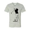 White Marble Unisex Jersey Short-Sleeve V-Neck T-Shirt Thumbnail