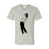 White Marble Unisex Jersey Short-Sleeve V-Neck T-Shirt Thumbnail