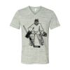 White Marble Unisex Jersey Short-Sleeve V-Neck T-Shirt Thumbnail