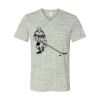 White Marble Unisex Jersey Short-Sleeve V-Neck T-Shirt Thumbnail
