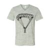 White Marble Unisex Jersey Short-Sleeve V-Neck T-Shirt Thumbnail