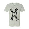 White Marble Unisex Jersey Short-Sleeve V-Neck T-Shirt Thumbnail