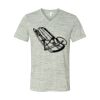 White Marble Unisex Jersey Short-Sleeve V-Neck T-Shirt Thumbnail