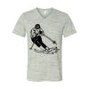 White Marble Unisex Jersey Short-Sleeve V-Neck T-Shirt Thumbnail