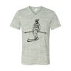 White Marble Unisex Jersey Short-Sleeve V-Neck T-Shirt Thumbnail