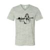 White Marble Unisex Jersey Short-Sleeve V-Neck T-Shirt Thumbnail