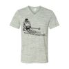 White Marble Unisex Jersey Short-Sleeve V-Neck T-Shirt Thumbnail