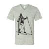 White Marble Unisex Jersey Short-Sleeve V-Neck T-Shirt Thumbnail