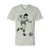 White Marble Unisex Jersey Short-Sleeve V-Neck T-Shirt Thumbnail