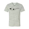 White Marble Unisex Jersey Short-Sleeve V-Neck T-Shirt Thumbnail