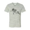 White Marble Unisex Jersey Short-Sleeve V-Neck T-Shirt Thumbnail