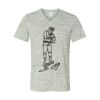 White Marble Unisex Jersey Short-Sleeve V-Neck T-Shirt Thumbnail