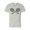 White Marble Unisex Jersey Short-Sleeve V-Neck T-Shirt Thumbnail