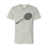 White Marble Unisex Jersey Short-Sleeve V-Neck T-Shirt Thumbnail