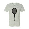 White Marble Unisex Jersey Short-Sleeve V-Neck T-Shirt Thumbnail