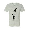 White Marble Unisex Jersey Short-Sleeve V-Neck T-Shirt Thumbnail