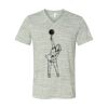 White Marble Unisex Jersey Short-Sleeve V-Neck T-Shirt Thumbnail