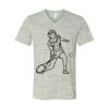 White Marble Unisex Jersey Short-Sleeve V-Neck T-Shirt Thumbnail