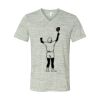 White Marble Unisex Jersey Short-Sleeve V-Neck T-Shirt Thumbnail