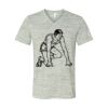 White Marble Unisex Jersey Short-Sleeve V-Neck T-Shirt Thumbnail