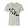 White Marble Unisex Jersey Short-Sleeve V-Neck T-Shirt Thumbnail