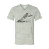 White Marble Unisex Jersey Short-Sleeve V-Neck T-Shirt Thumbnail