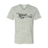 White Marble Unisex Jersey Short-Sleeve V-Neck T-Shirt Thumbnail