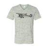White Marble Unisex Jersey Short-Sleeve V-Neck T-Shirt Thumbnail