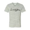 White Marble Unisex Jersey Short-Sleeve V-Neck T-Shirt Thumbnail