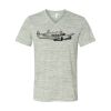 White Marble Unisex Jersey Short-Sleeve V-Neck T-Shirt Thumbnail