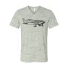 White Marble Unisex Jersey Short-Sleeve V-Neck T-Shirt Thumbnail