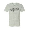 White Marble Unisex Jersey Short-Sleeve V-Neck T-Shirt Thumbnail