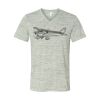 White Marble Unisex Jersey Short-Sleeve V-Neck T-Shirt Thumbnail
