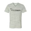 White Marble Unisex Jersey Short-Sleeve V-Neck T-Shirt Thumbnail