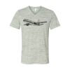White Marble Unisex Jersey Short-Sleeve V-Neck T-Shirt Thumbnail