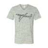 White Marble Unisex Jersey Short-Sleeve V-Neck T-Shirt Thumbnail